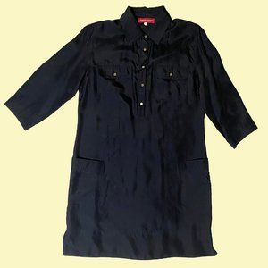 Angelo Marani size 8 black silk dress